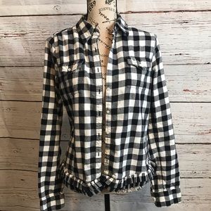 - Pink Victoria secret plaid button down shirt